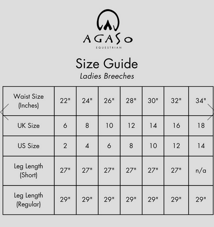 Agaso Cambridge Ladies Knee Grip Breeches