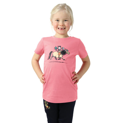 Hy Equestrian Thelwell Collection Children's Badge T-Shirt