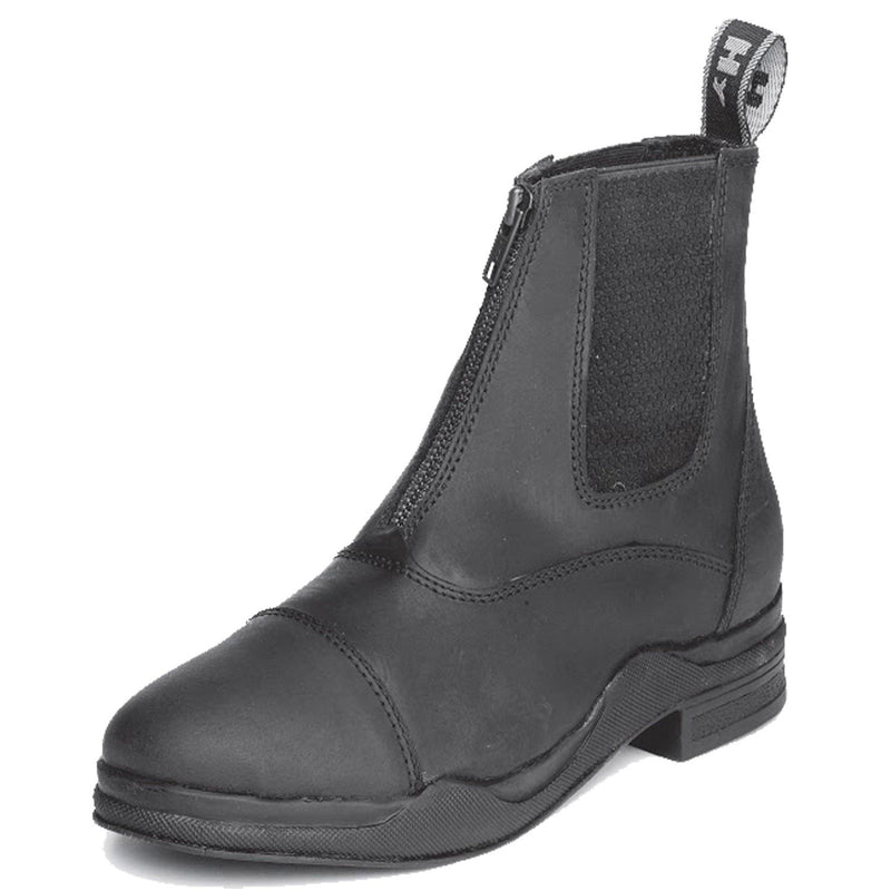 Hy Wax Adult Leather Front Zip Paddock Boot